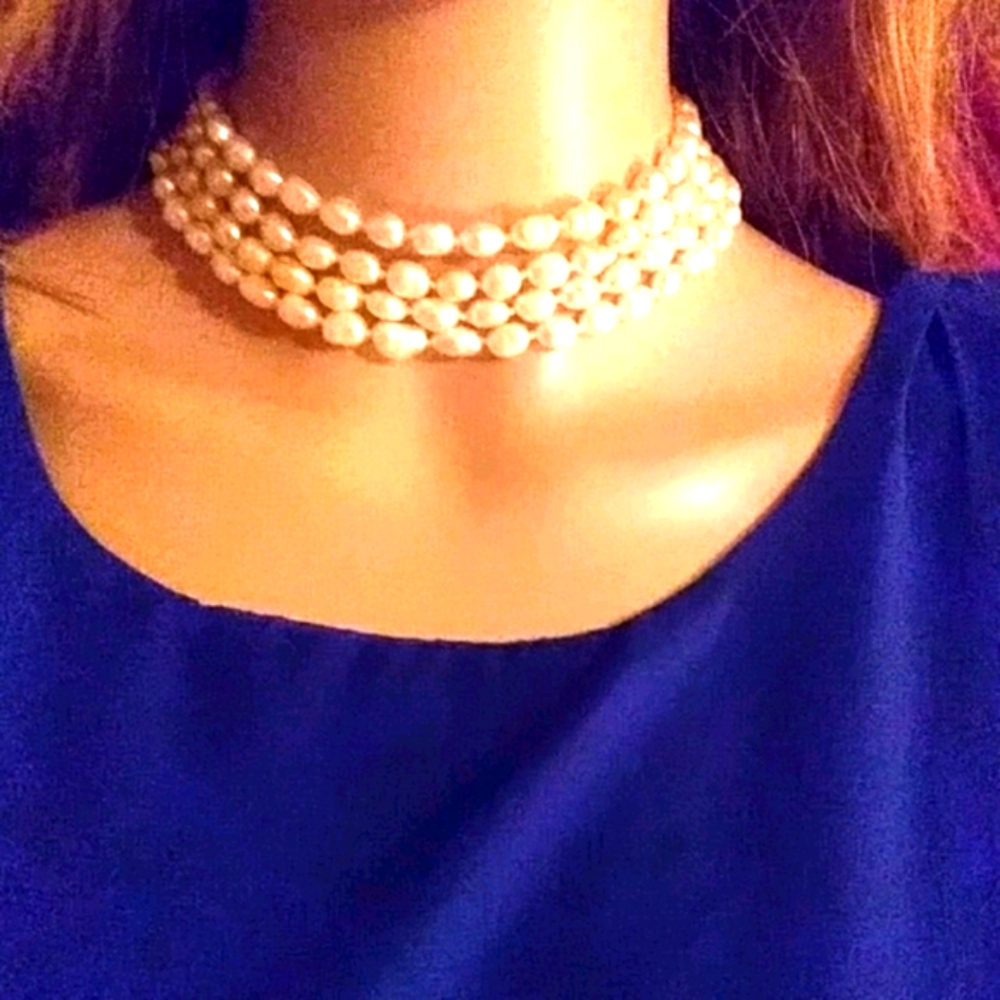 B DESIGN Cobalt blue top - Picture 2 of 7